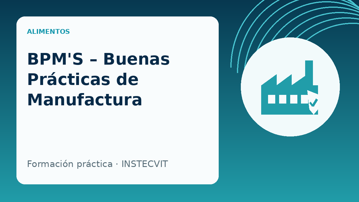 BPM'S – Buenas Prácticas de Manufactura