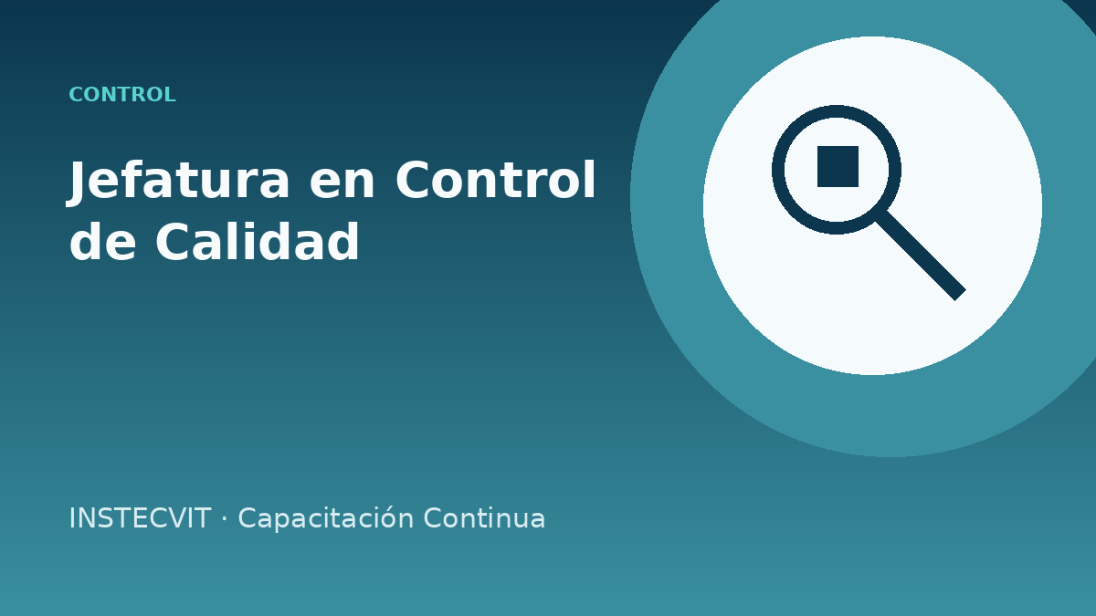 Jefatura en Control de Calidad