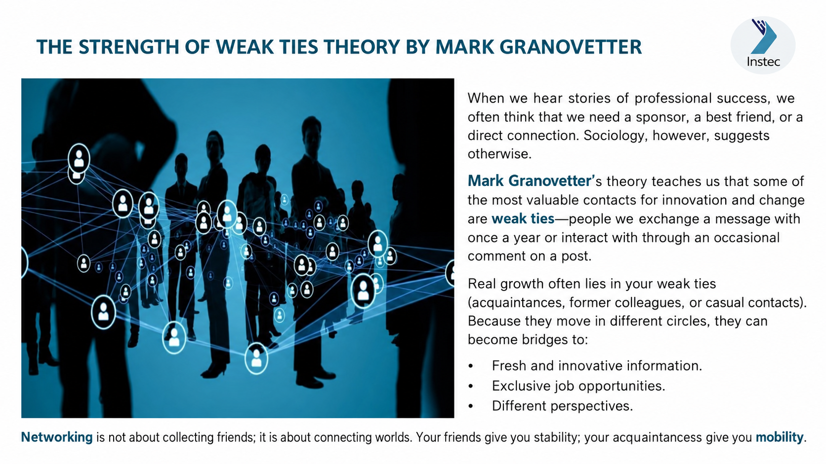The Strength of Weak Ties: Connections That Open New Opportunities